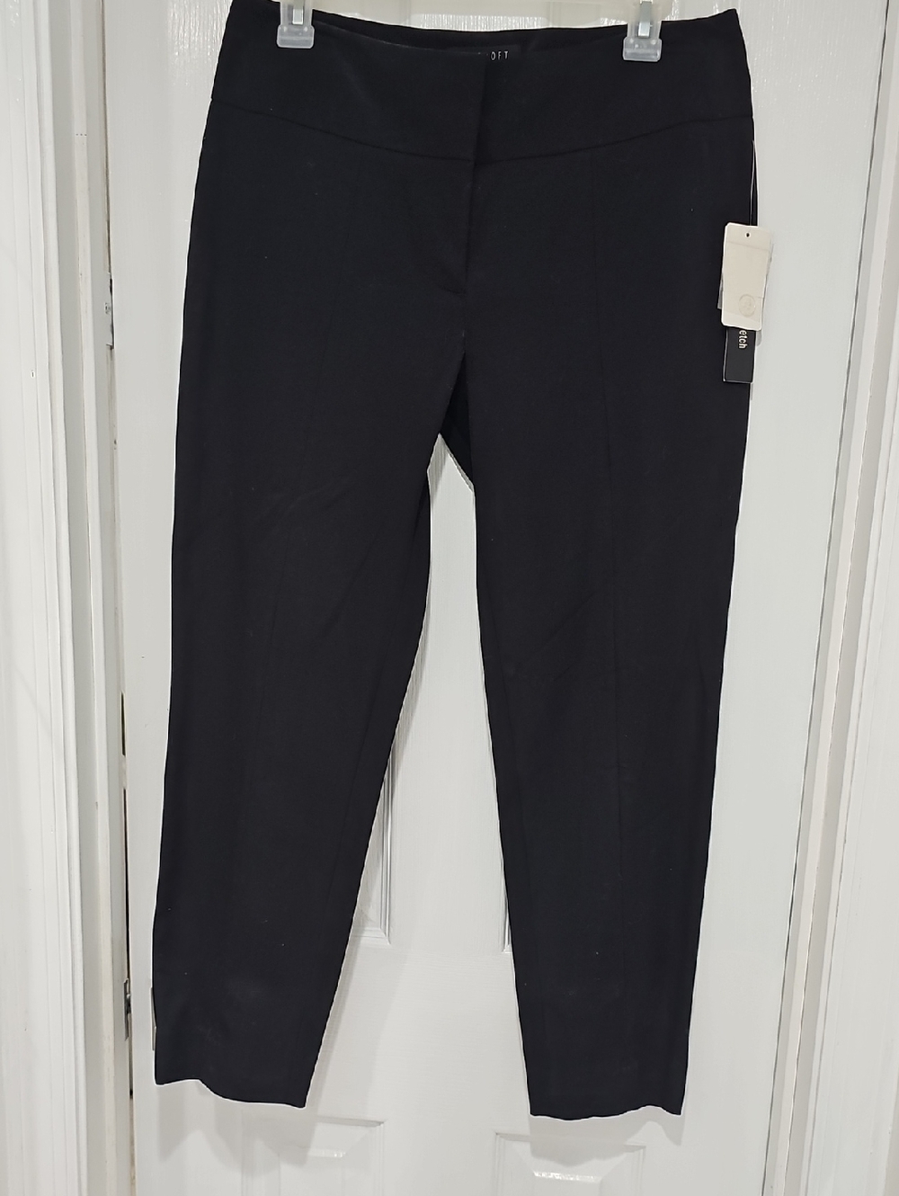 Foxcroft Black Cropped Stretch Dress Pants